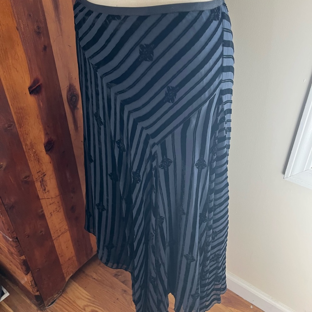Diane Von Furstenberg Black Asymmetrical Skirt - Picture 5 of 10